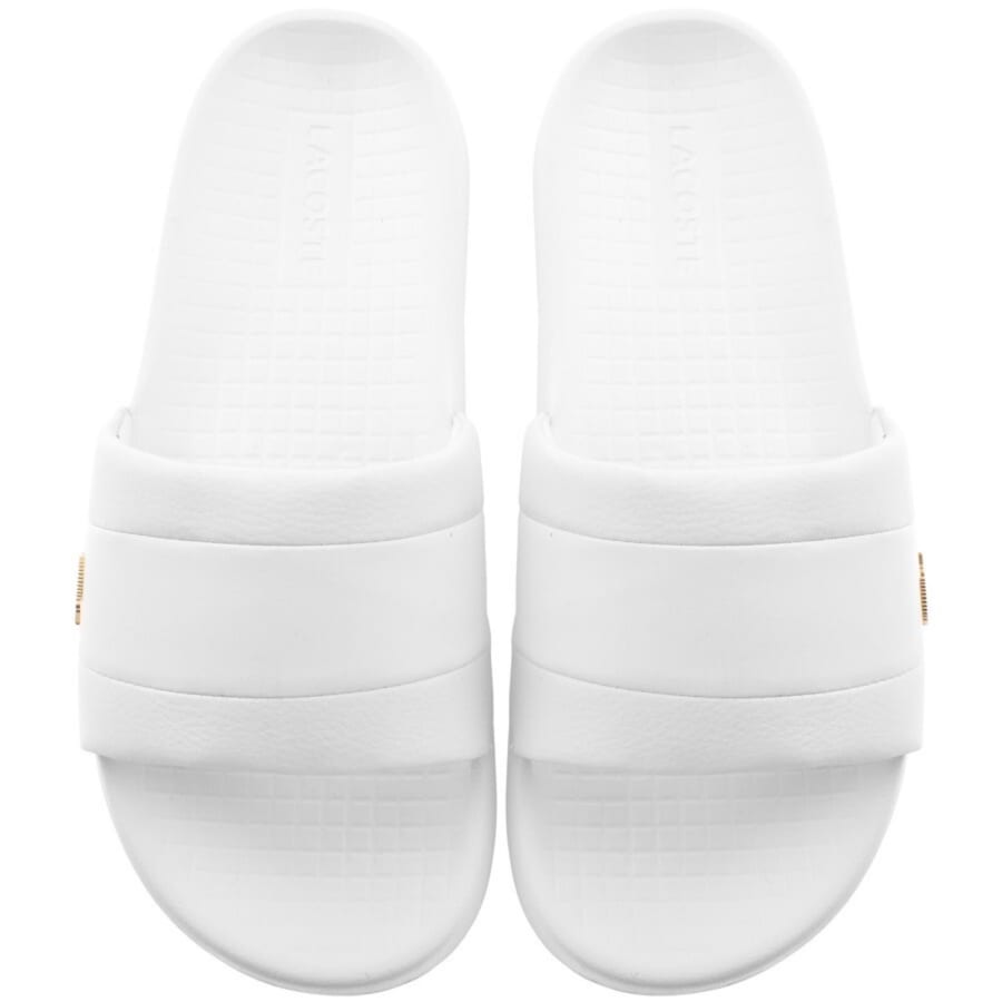 Lacoste Serve Hybrid Sliders White | Mainline Menswear